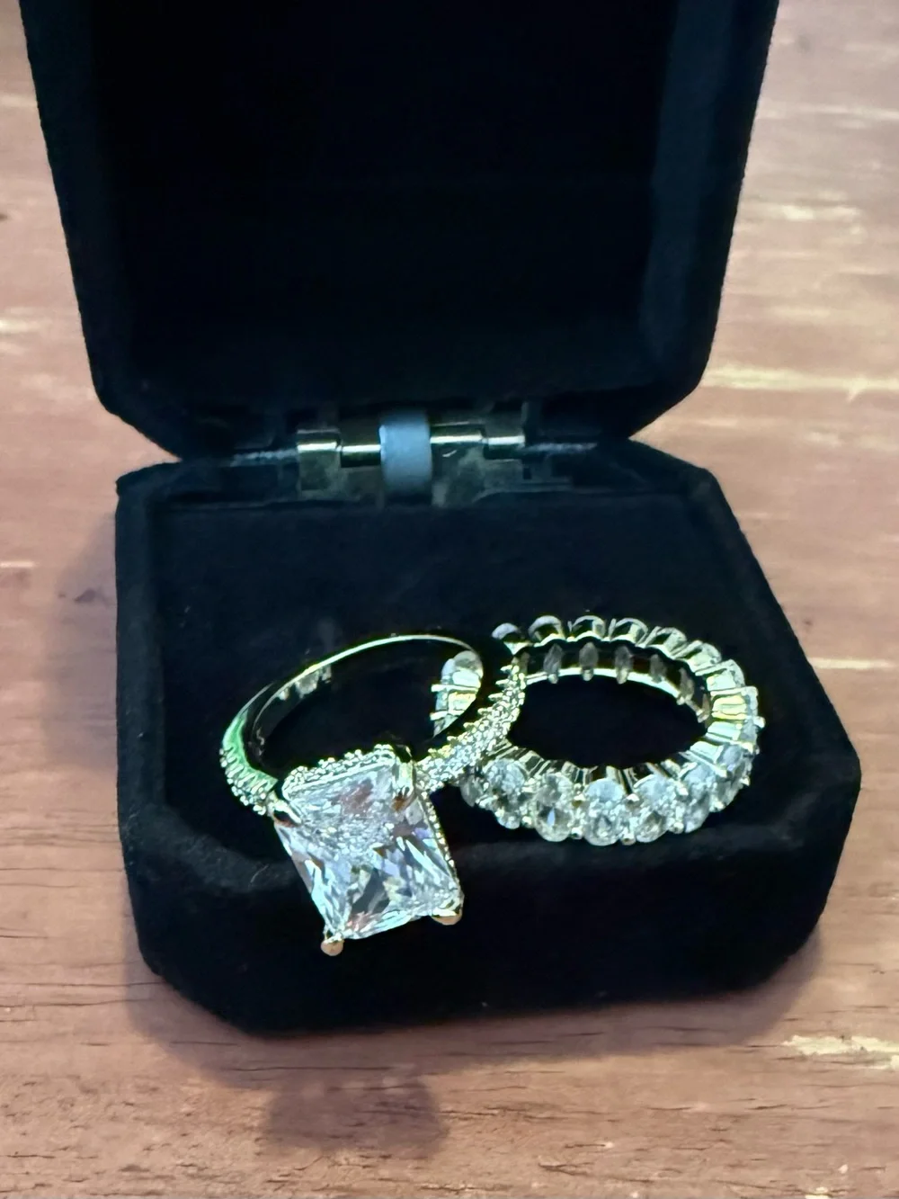 CZ Wedding Ring Set